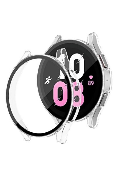 OEM Folie de protecție cu carcasă pentru Samsung Galaxy Watch4 44mm, Plastic,...