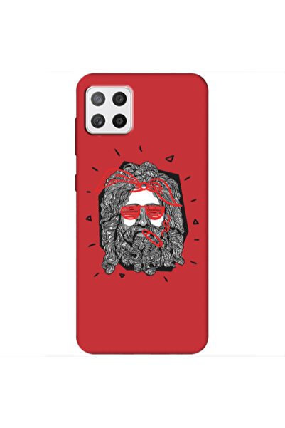 Other Samsung A22 5G Cool glasses Red Colored Silicone TPU Θήκη