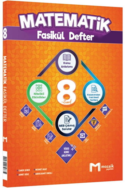Mozaik Yayınları 8. Sınıf Matematik Fasikül Defter
