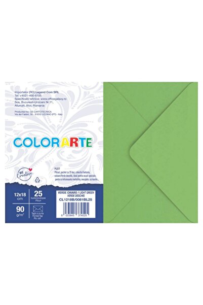 MC Micostore Plic color pentru invitatie Colorarte Fantasia, verde deschis, 9...
