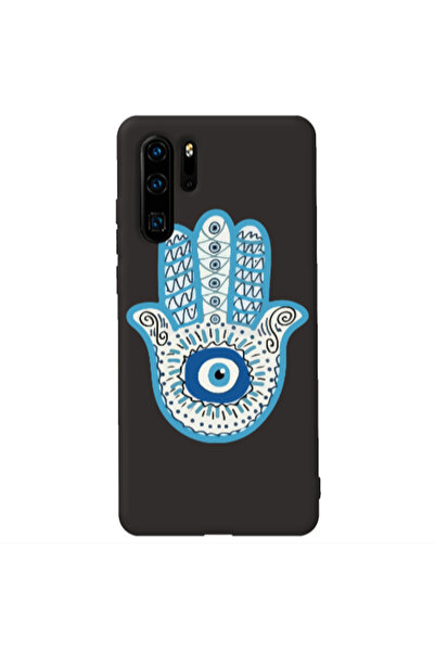 Other Huawei P30 Pro Evil eye bead in hand Black Colored Silicone TPU Θήκη