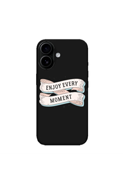 Other Apple Iphone 16 plus Enjoy Every Moment 2 Black Colored Silicone TPU Θήκη