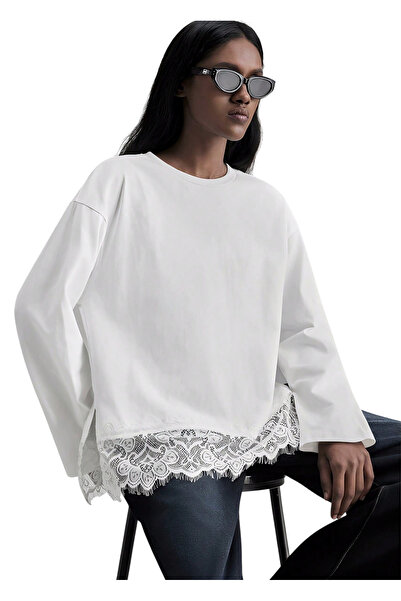 OEM Bluza pentru femei, culoare alba, marime M