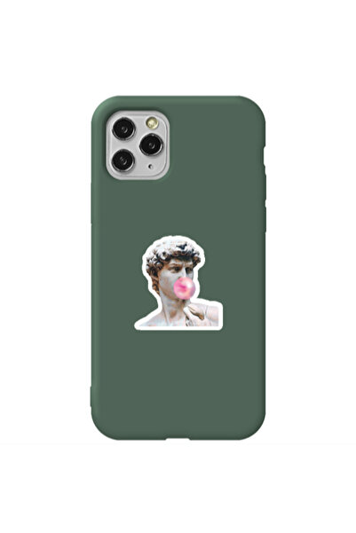 Other Apple iPhone 11 Pro Bubble Dark Green Colored Silicone TPU Θήκη