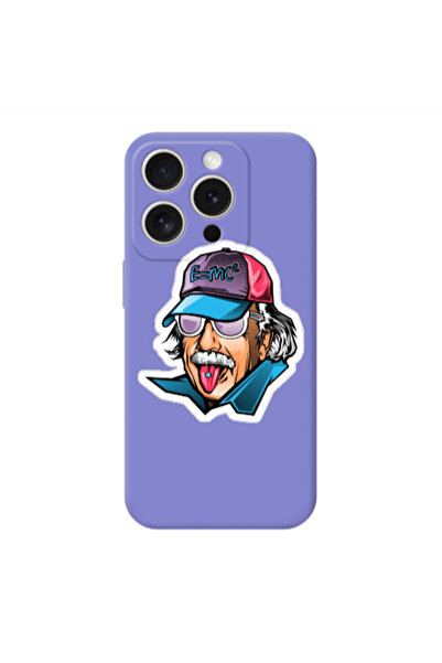 Other Apple iPhone 15 Pro Einstein Purple Colored Silicone TPU Θήκη