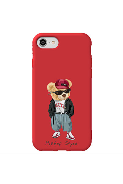 Other Apple iPhone SE 2020 Hip hop style Red Colored Silicone TPU Θήκη