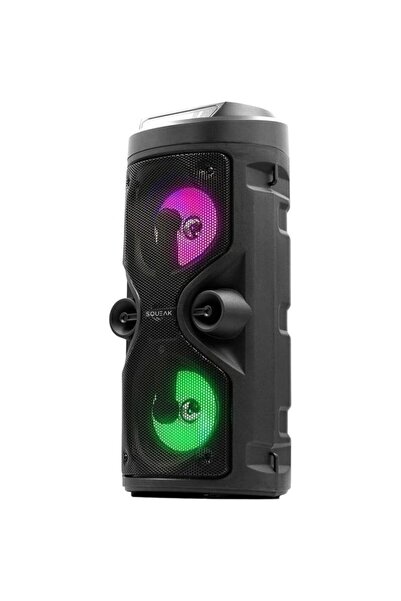 SQUEAK Echeio Harmony SQ1004 Portable Karaoke Bluetooth Speaker, 40W, Black