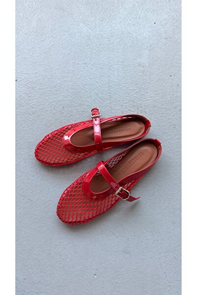 Eataly Shoes شبشب إنتكس شبكي أحمر