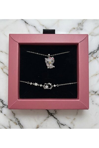 ArtBDesign Hello Kitty Kolye ve Bileklik Set