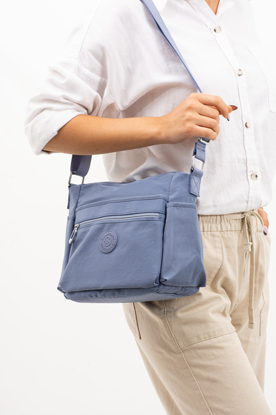 Sanmorris Kadın Çok Gözlü Suya Dayanıklı Paraşüt Kumaş Ayarlanabilir Çapraz A...