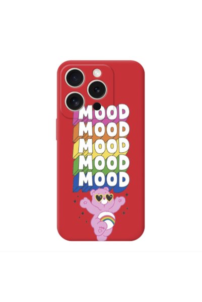 Other Apple iPhone 15 Pro Max Mood Red Colored Silicone TPU Θήκη