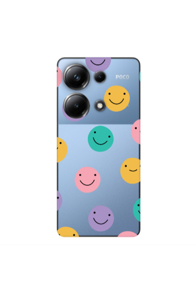 Other Xiaomi Poco M6 Pro 4G Colorful smiles Transparent Silicone TPU Θήκη