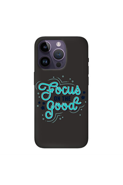 Other Apple iPhone 14 Pro Max Focus On The Good Black Colored Silicone TPU Θήκη