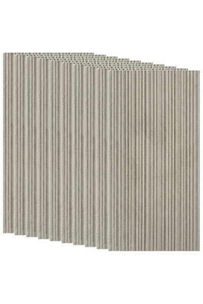 NEXTLY Panouri decorative din fibrociment texturat, cu aspect de piatră, 10 b...