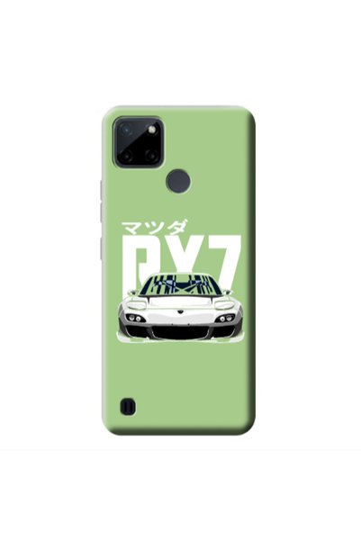 Other Realme C25Y Car Rx7 Light Green Colored Silicone TPU Θήκη