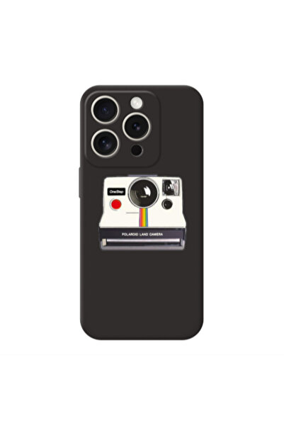 Other Apple Iphone 16 Pro Polaroid land camera Black Colored Silicone TPU Θήκη