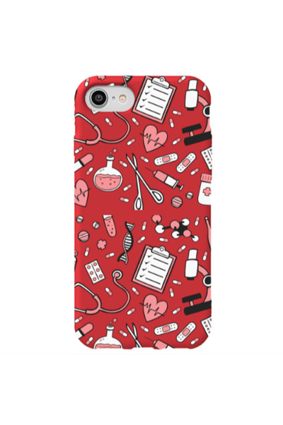 Other Apple iPhone 7 Laboratory Red Colored Silicone TPU Θήκη