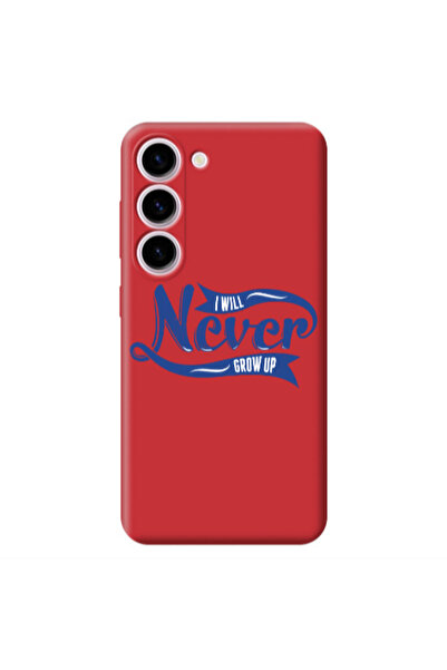 Other Samsung S23 Plus I Will Never Grow Up Red Colored Silicone TPU Θήκη