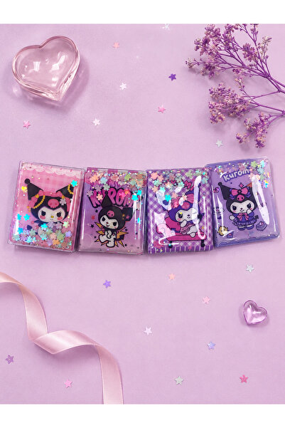 Neyra Kırtasiye Aksesuar Kuromi Mini Sulu Defter 4 ' lü