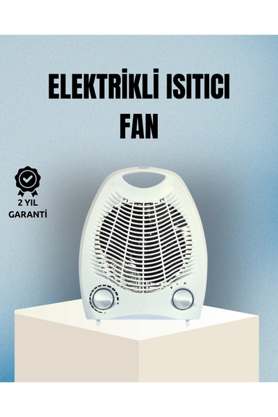 shopwave KRM Fanlı Elektrikli Isıtıcı – 3 Kademeli Isı Ayarı ve Güvenli Kullanım KRM