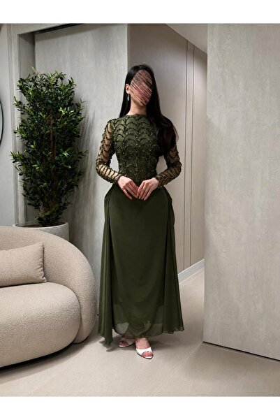 Mar style Luxury Beaded Embroidery Evening Dress and Elegant Floor-Length Gown