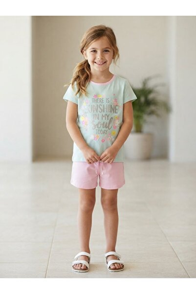 ICEFIELDS Girl's Shorts T-Shirt Set