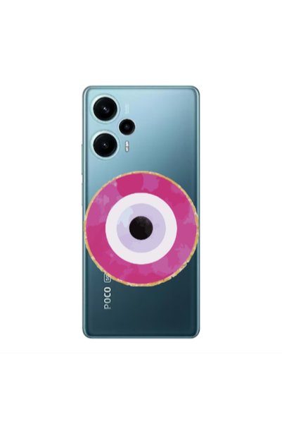 Other Xiaomi Poco F5 Evil eye bead 2 Transparent Silicone TPU Θήκη