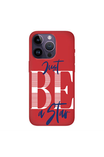 Other Apple iPhone 14 Pro Max Just Be a Star Red Colored Silicone TPU Θήκη