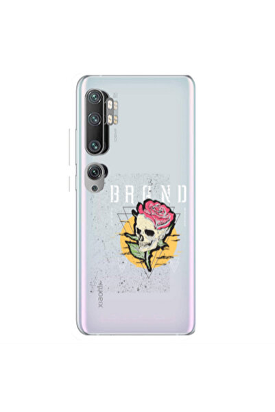 Other Xiaomi Mi Note 10 Pro Skull Roses Transparent Silicone TPU Θήκη
