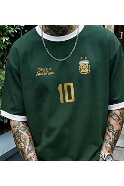 COHERENT Tricou unisex bărbați/femei ARGENTINO din bumbac supradimensionat cu...