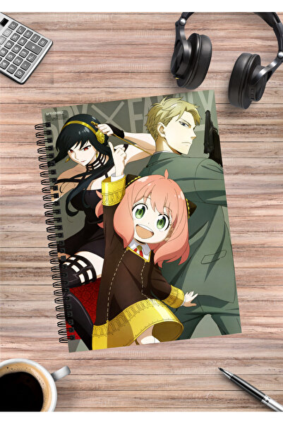 mertfigur Spy X Family Anya Yor Loid Forger Anime Spiral Notebook A5 (50 Sheets)