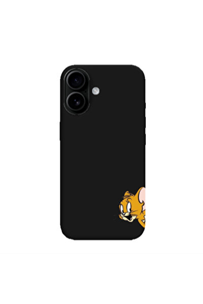 Other Apple Iphone 16 plus Jerry 2 Black Colored Silicone TPU Θήκη
