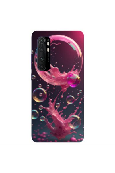 Other Xiaomi Mi Note 10 Lite Pink balloon Transparent Silicone TPU Θήκη