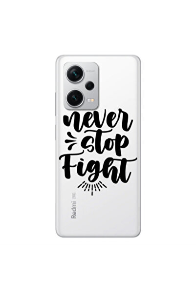 Other Xiaomi Redmi Note 12 5G Never stop fight Transparent Silicone TPU Θήκη