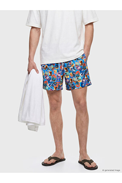 LC Waikiki Șorturi de înot bărbătești scurte, cu model