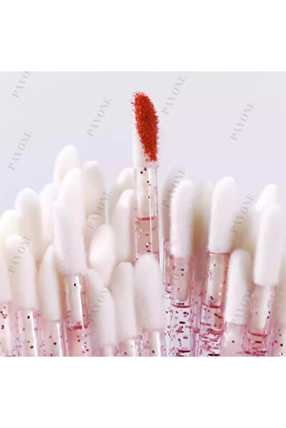 Pavone 50 Adet Kutulu Mor Kristal Saplı Kadife Uçlu Lip Gloss Aplikatörü
