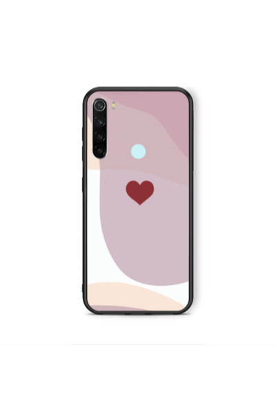 Other Xiaomi Redmi Note 8 Wavy Heart Black Glossy Θήκη