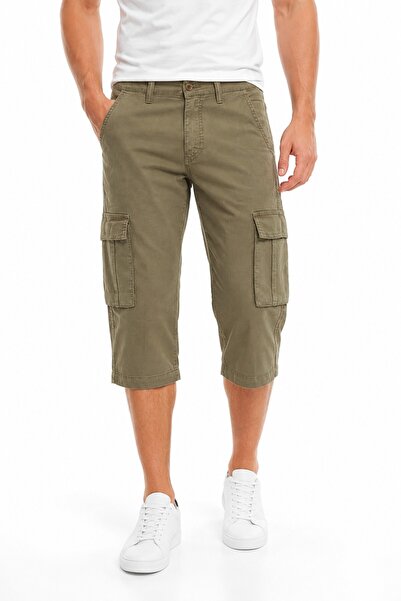 BAGLAN Men's Canvas Capri Shorts with Cargo Pockets Bgl-St05594