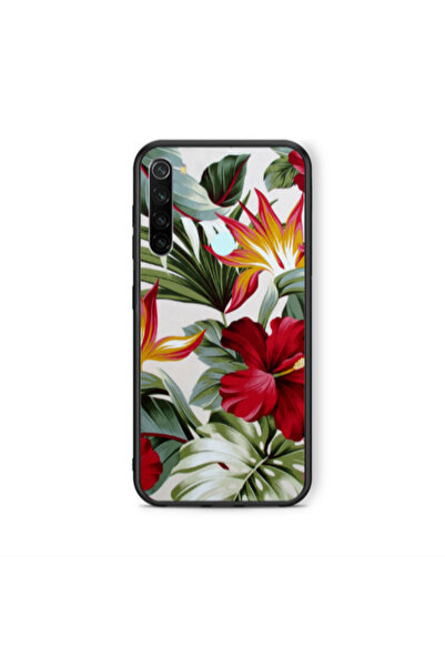 Other Xiaomi Redmi Note 8 laves and flowers Black Glossy Θήκη