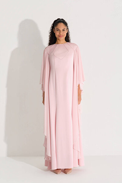 miha Hicran Önal Ruffle Detailed Dress Pink