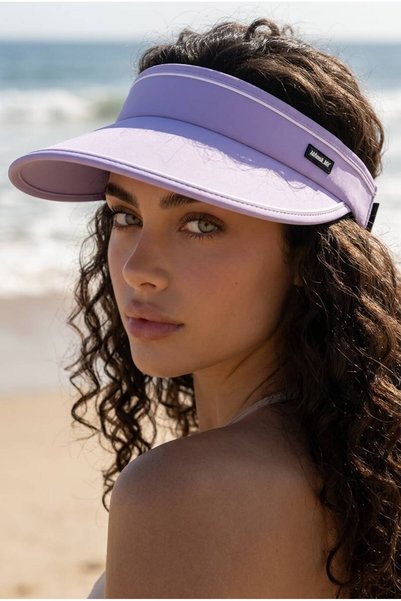 Gigi Luxe Women's Wide Brim UV Protection Adjustable Visor Hat