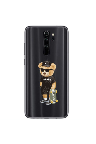 Other Xiaomi Redmi Note 8 Pro Bear with glasses Transparent Silicone TPU Θήκη