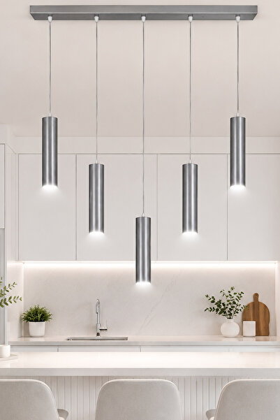 Fer Avize Spotlike 5li Sıralı Modern Spot Avize (BEYAZ IŞIK)