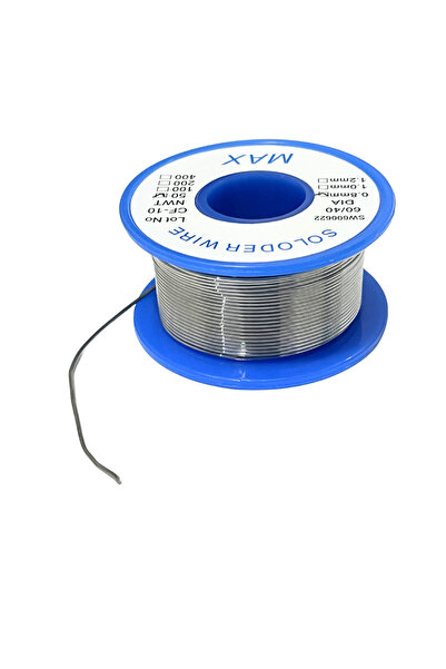 RoboPazar MAX 50 gr Lehim Teli 0.8 mm, Sn40/Pb60, RN-3 %2.2 Flux