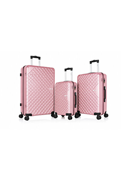 Assoda 3 Piece Suitcase Set with Anti-Crack Trolley Luggage with Double Wheel...