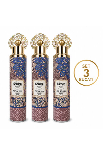 SORA Σετ Top Bottom 3 τεμαχίων x Garden Premium Oud Al Sora αποσμητικό χώρου ...