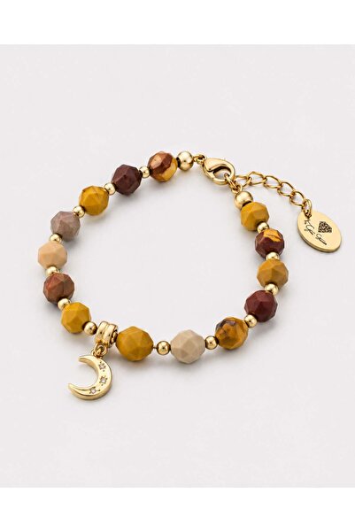 THE GEM STORIES JEWELRY Βραχιόλι Σεληνόφωτης Γης
