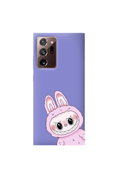 Other Samsung Note 20 Plus Labubu 6 Purple Colored Silicone TPU Θήκη