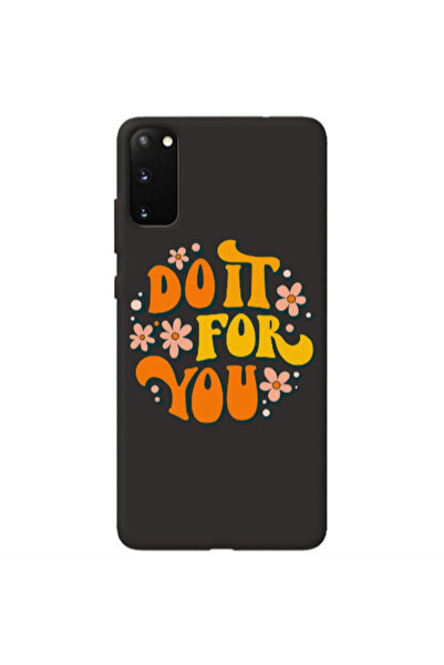 Other Samsung S20 Do it For You Black Colored Silicone TPU Θήκη