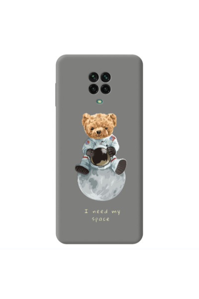 Other Xiaomi Redmi Note 9 Pro Bear in space Grey Colored Silicone TPU Θήκη